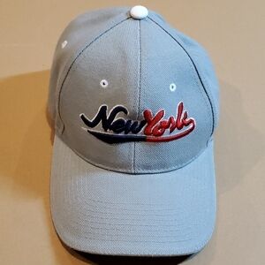 New York grey  Ball cap  preowned great condition one size  adjustable